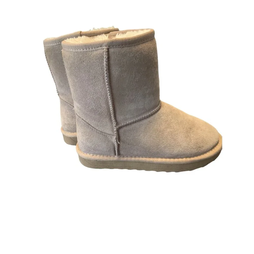 Vepose Suede‎ Leather Sherpa Lined Youth Booties Size 2